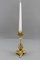 French Rococo Style Candlestick in Bronze, 1920s 3