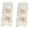 Ice Glass Wall Sconces from Kalmar, Austria, 1960s, Set of 2, Image 1