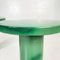 Italian Post-Modern Decorative Round Tables in Green Glazed Ceramic, 2000s, Set of 2 8
