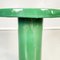 Italienische Runde Postmoderne Dekorative Tische aus Grün Glasierter Keramik, 2000er, 2er Set 5