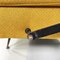 Divano letto giallo con gambe in metallo nero, Italia, anni '60, Immagine 15