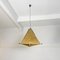 Italian Mid-Century Modern Pyramid Metal and Parchment Chandelier, 1960s 2