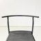 Italian Modern Cafe Chairs in Black Rubber and Metal by Philippe Starck for Baleri, 1980s, Set of 12 6