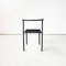 Italienische moderne Cafe Stühle aus schwarzem Gummi & Metall von Philippe Starck für Baleri, 1980er, 12er Set 4