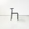 Italian Modern Cafe Chairs in Black Rubber and Metal by Philippe Starck for Baleri, 1980s, Set of 12 3