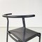 Italian Modern Cafe Chairs in Black Rubber and Metal by Philippe Starck for Baleri, 1980s, Set of 12 12