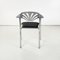 Italian Modern Alisea Chairs in Black Skai by Lisa Bross for Studio Simonetti, 1980s, Set of 4 6