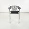 Italienische moderne Alisea Stühle aus schwarzem Skai von Lisa Bross für Studio Simonetti, 1980er, 4er Set 6
