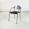 Italienische moderne Alisea Stühle aus schwarzem Skai von Lisa Bross für Studio Simonetti, 1980er, 4er Set 2