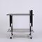 Mid-Century Italian Rectangular Chromed Steel and Smoked Glass Bar Cart, 1970s 6