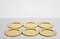 Mid-Century Italian Round Brass Charger Plates, 1970s, Set of 6 9