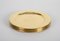 Assiettes Mid-Century Rondes en Laiton, Italie, 1970s, Set de 6 2