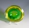 Geode Bowl in Green and Yellow Murano Glass by Archimede Seguso, Italy, 1960s 5