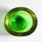 Geode Bowl in Green and Yellow Murano Glass by Archimede Seguso, Italy, 1960s 4