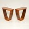 Art Deco Burr Walnut Console Tables, 1930s, Set of 2 4