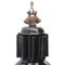 French Black Enamel Vintage Industrial Factory Pendant Lamp, 1950s 2