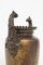 Große lackierte Jugendstil Vase aus Bronze, 1920er 8