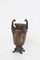 Große lackierte Jugendstil Vase aus Bronze, 1920er 1