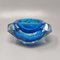 Large Blue Bowl or Vide Poche by Flavio Poli for Seguso, 1960s 2