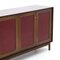 Credenza in legno con ante in similpelle di Dino Frigerio per Frigerio, anni '60, Immagine 11