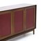 Wooden Sideboard with Faux Leather Doors by Dino Frigerio for Frigerio, 1960s 11