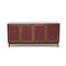 Wooden Sideboard with Faux Leather Doors by Dino Frigerio for Frigerio, 1960s 3