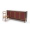 Wooden Sideboard with Faux Leather Doors by Dino Frigerio for Frigerio, 1960s, Image 12