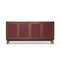 Wooden Sideboard with Faux Leather Doors by Dino Frigerio for Frigerio, 1960s, Image 1