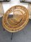 Italienische Rattan Bucket Chairs von Janine Abraham, 1950er, 2er Set 4