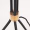 Black Floor Lamp on Tripod Base, 1950s, Image 3