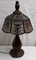 Lampada da tavolo Art Déco con base in quercia, Germania, anni '20, Immagine 1