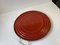 Plateau de Service Mid-Century Moderne Rond 4