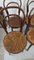 Curved Wooden Bistro Chairs, 1950s, Set of 6 3