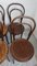 Curved Wooden Bistro Chairs, 1950s, Set of 6 4