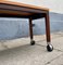 Danish Modern TV Table on Wheels in Rosewood and Cherrywood, 1970s, Image 8