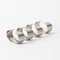 Stainless Steel Napkin Rings by Svend Jensen for MoMa, 1970s, Set of 4 1