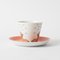 Tazas de café de porcelana con platillos de Winterling, años 80. Juego de 6, Imagen 7
