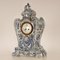 Antique Rococo Delft Vases and Pendulum Clock, Set of 3 6
