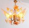 Italian Murano Glass Chandelier attributed to Franco Luce for Seguso, 1970s 5