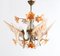 Lámpara de araña italiana de cristal de Murano atribuida a Franco Luce para Seguso, años 70, Imagen 1