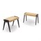 Tabourets en Rotin, 1950s, Set de 2 2