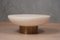 Round Goatskin and Brass Sofa Table, 1990s, Image 4