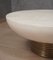 Round Goatskin and Brass Sofa Table, 1990s 7