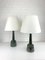 Danish Tall Ceramic Table Lamps by Esben Klint for Le Klint, 1960, Set of 2 5