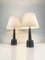 Danish Tall Ceramic Table Lamps by Esben Klint for Le Klint, 1960, Set of 2 20