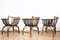 Art Deco Rattansessel, 3er Set 6