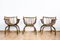 Art Deco Rattansessel, 3er Set 9