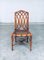 Chippendale Style Faux Bamboo Dining Chair, 1980s, Set of 6 11
