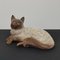 Escultura de gato Siamese Life vintage de cerámica, Imagen 3