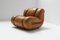 Vintage Velasquez Lounge Chair in Cognac Leather by Mimo Padova, Italy 1
